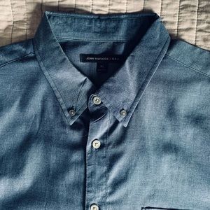 John Varvatos mens button down collar shirt